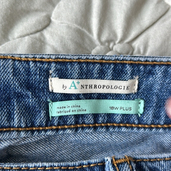 Pilcro wide leg jeans front pleat - Picture 3 of 4